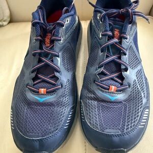 Hoka Men's Navy and Orange Athletic Shoes